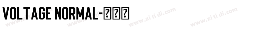 Voltage Normal字体转换